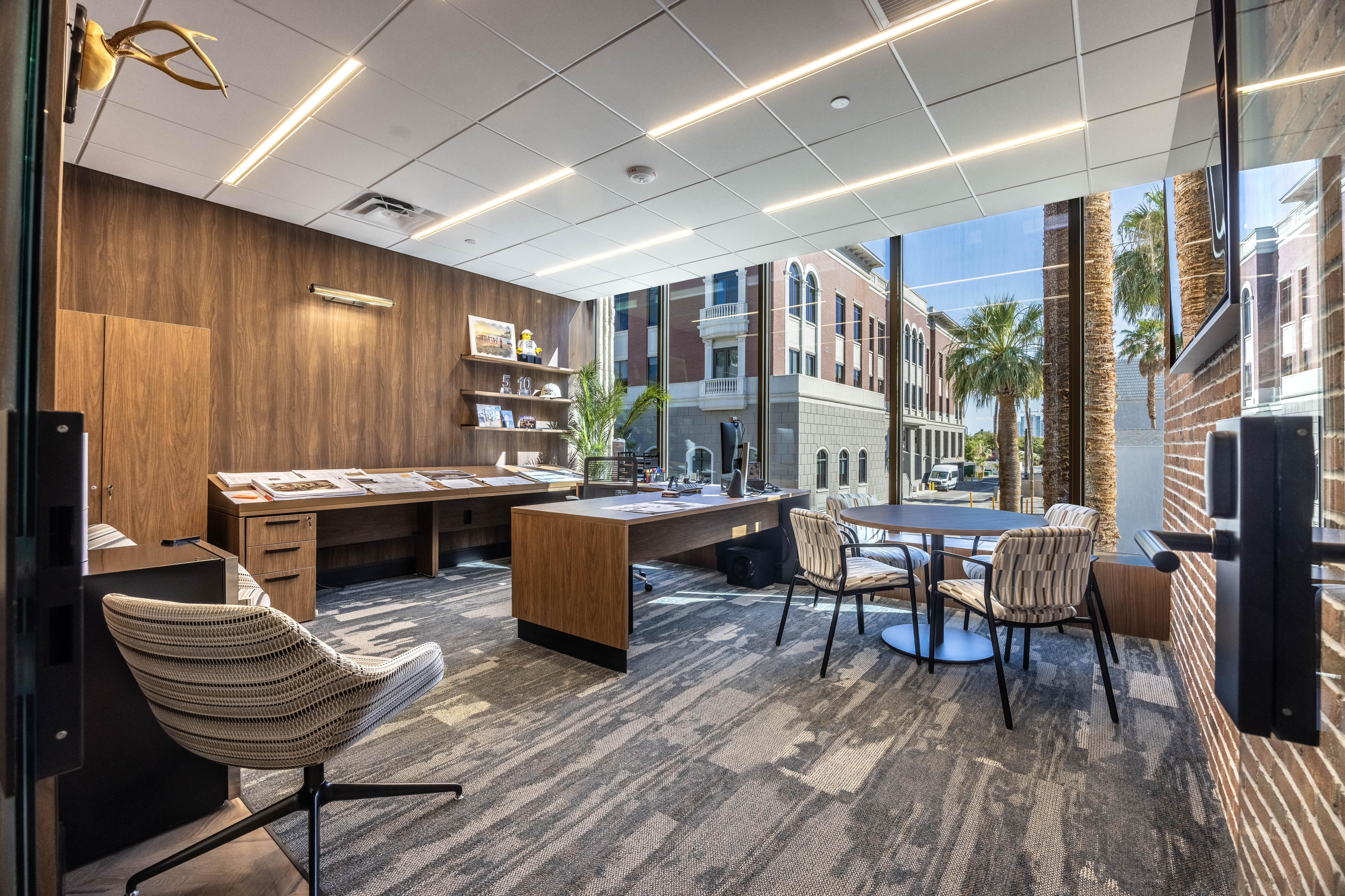 Executive office interior — commercial real estate photography